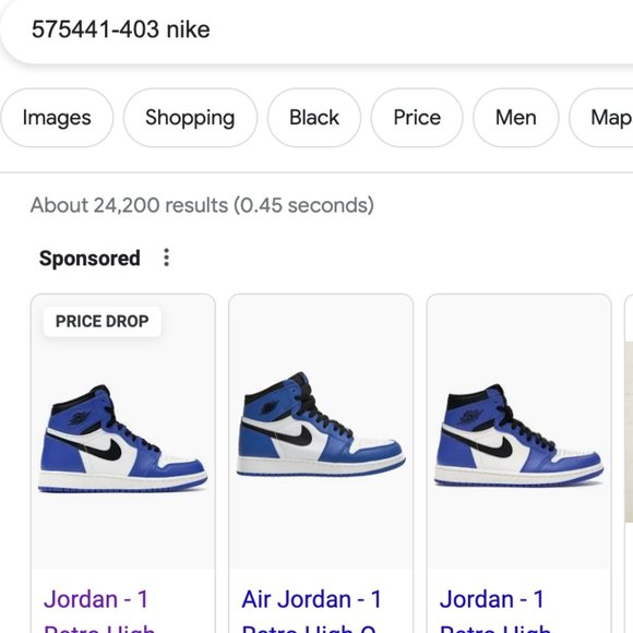 Air Jordan 1 Retro High OG BG 'Game Royal' (GS) EUR 40, Women's 9, Men's 7 - Picture 5 of 6